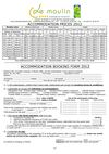Accommodation by week renting contract