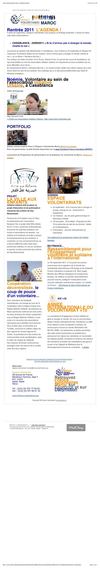 Lettre d'infos - France Volontaires au Maroc - #2