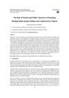 The Role of Schools and Public Libraries in Promoting Reading Habit among Children and Adolescents in Nigeria