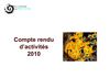 2010: compte rendu d'activité du parc national de Port-Cros Porquerolles