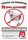 Travail du dimanche - FO PAS POUSSER
