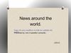 News around the world - Inés