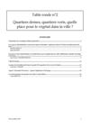 Table ronde n°2 - Actes : Quartiers denses, quartiers verts.. quelle place pour le végétal en ville ?