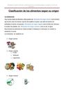 Ejercicios origen alimentos