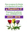 Programa de SyR a las Elecciones Andaluzas del 25M del 2012