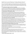 Health Care Insurance Pertaining To Solitary Business Owner S