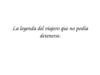 La leyenda del viajero que no podía detenerseGuillermo
