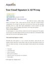 Your Email Signature is All Wrong