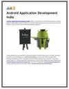 Android Application Development India
