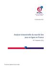 Analyse trimestrielle du marché des jeux en ligne en France 4ème trimestre 2011