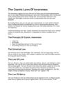 Cosmic Laws of Awareness