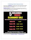 5 Buildings Under Clearance Sale