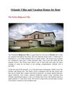 Orlando Villas and Vacation Homes for Rent