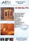 Fiche MAROC SAUNA ESPACE