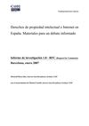 Derechos de propiedad intelectual e Internet en España