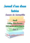TOME 2 Journal d'une classe lectrice 4èmeB collège Alain-Fournier FREYMING-MERLEBACH