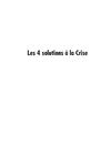 Les 4 solutions à la Crise