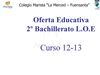 Oferta Educativa 2º Bachillerato 12-13