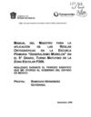 Manual del maestro para la aplicación de las reglas ortográficas en la Escuela Primaria "Generalísimo Morelos" en...