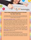Search Engine Optimization Services to Increase Your Web Traffic Flow 