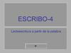 LECTOESCRITURA - ESCRIBO 4
