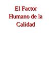 El factor humano de la calidad