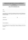Bulletin d'adhésion 2012