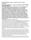 CPSM Certification ( Space ) What Exactly Is The CPSM Certification