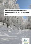 Programme des animations Office de tourisme des Ballons