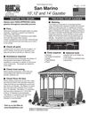 San Marino 10’,12’ and 14’ Gazebo Assembly and Instructions Manual