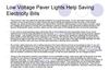 Low Voltage Paver Lights Help Saving Electricity Bills 