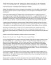THE PSYCHOLOGY OF SINGLES AND DOUBLES IN TENNIS (23)