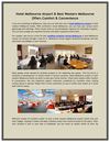 Hotel Melbourne Airport & Best Western Melbourne Offers Comfort & Convenience