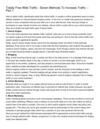 Totally Free Web Traffic - Seven Methods To Increase Traffic -- Part 1