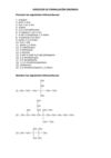 ejercicios de formulación orgánica 1º Bach