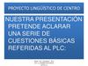 proyecto lingüístico de centro