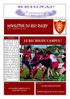 Newsletter du BEC Rugby N°15 - Lundi 20 Février 2012