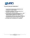 PRIMER TALLER DE ANALISIS FINANCIERO I