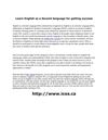 Learn English as a Second language for getting success