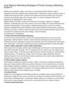 Cost-Effective Marketing Strategies Of Small Company Marketing Expert S
