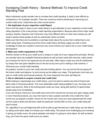 Increasing Credit History - Several Methods To Improve Credit Standing Fast