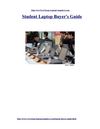 Student Laptop Buyer's Guide