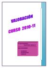 Valoración y evaluación del proyecto 2011