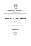 R A P P O R T D ’ I N F O R M A T I O N PAR LA COMMISSION DES AFFAIRES CULTURELLES ET DE L’ÉDUCATION sur...