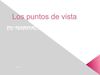 Los puntos de vista en la narración