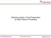 IPCalculus - Food Preservation by High Pressure Processing Patenting Activity