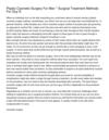 Plastic Cosmetic Surgery For Men _ Surgical Treatment Methods For Guy S