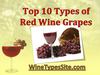 Top 10 Types of Red Wine Grapes