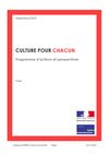 CULTURE POUR CHACUN : programme d’actions et perspectives