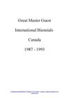 Georges Yatrides Great Master Guest on Canada international biennials